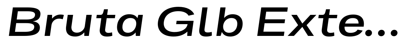 Bruta Glb Extended Semi Bold Italic